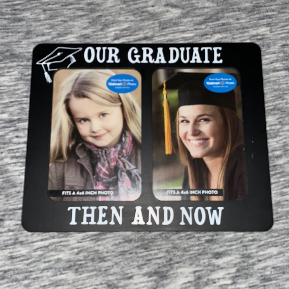 Marco de Foros, OUR GRADUATE, THEN AND NOW, fits 2 4 x 6 photos